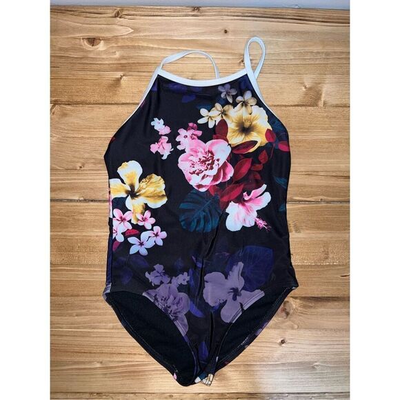 Wonder Nation Spandex Floral Swimsuit Set - Picture 2 of 4